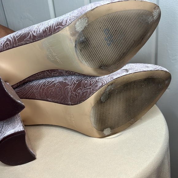 Nine West Jacquard Velvet Heels - Picture 6 of 10